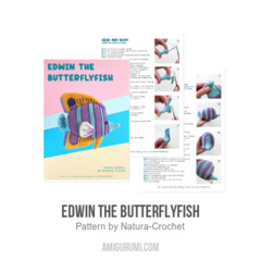 EDWIN THE BUTTERFLYFISH amigurumi pattern by Natura Crochet