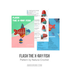 Flash the X-ray Fish amigurumi pattern by Natura Crochet