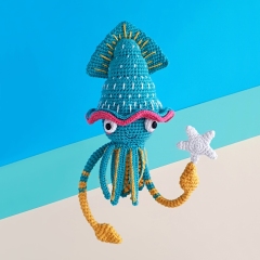 HENRY THE SQUID amigurumi pattern by Natura Crochet