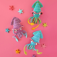 HENRY THE SQUID amigurumi pattern by Natura Crochet