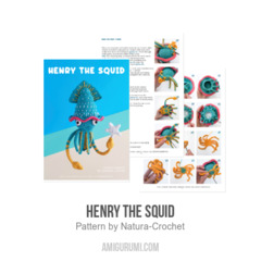 HENRY THE SQUID amigurumi pattern by Natura Crochet