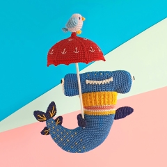 ROSS THE HAMMERHEAD SHARK amigurumi by Natura Crochet