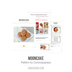 Mooncake amigurumi pattern by Curiouspapaya