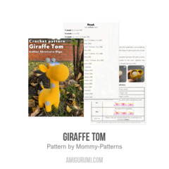 Giraffe Tom amigurumi pattern by Mommy Patterns