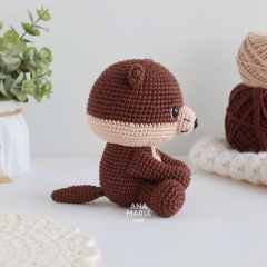 Ariel, the Giant Otter amigurumi pattern by Ana Maria Craft
