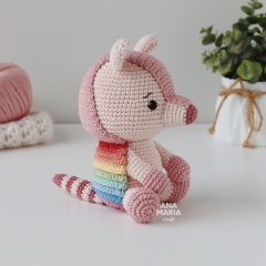 Armando, the Armadillo amigurumi by Ana Maria Craft