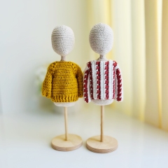 Fall sweaters amigurumi pattern by Fluffy Tummy