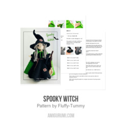 Spooky Witch amigurumi pattern by Fluffy Tummy