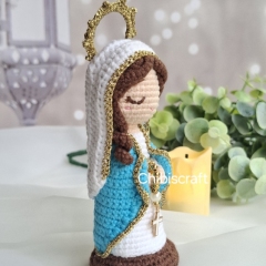 Virgin Mary with Rosary amigurumi by Chibiscraft