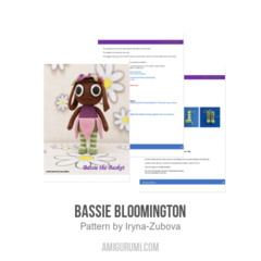 Bassie Bloomington amigurumi pattern by Iryna Zubova
