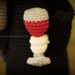 Death, Cats and Wine  amigurumi by Mariia Zhyrakova