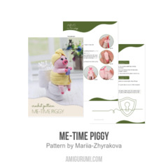 Me-Time Piggy amigurumi pattern by Mariia Zhyrakova