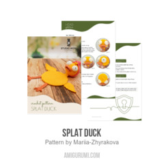 Splat Duck amigurumi pattern by Mariia Zhyrakova