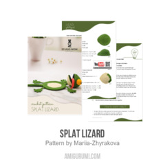 Splat Lizard amigurumi pattern by Mariia Zhyrakova