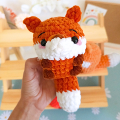 Chubby Fox  amigurumi by Hugurumitoys