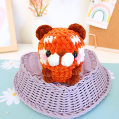Chubby Red Panda amigurumi by Hugurumitoys