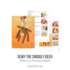 Dewy the Snuggly Deer amigurumi pattern by Pracownia Blask