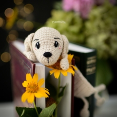 Bary the dog bookmark  amigurumi pattern by Plączenitka