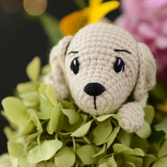 Bary the dog bookmark  amigurumi by Plączenitka