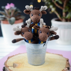 Henry the moose amigurumi by Plączenitka