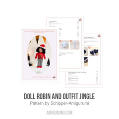 Doll Robin and Outfit Jingle amigurumi pattern by Schipper Amigurumi