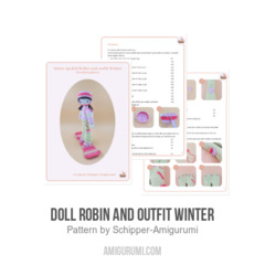Doll Robin and Outfit Winter amigurumi pattern by Schipper Amigurumi