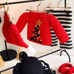 Outfit Jingle for doll Robin amigurumi pattern by Schipper Amigurumi