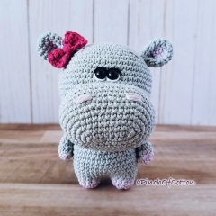 Agatha the Hippo  amigurumi pattern by apinchofcotton