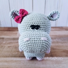 Agatha the Hippo  amigurumi pattern by apinchofcotton