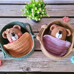 Coco and Boo-Boo the Bears amigurumi pattern by apinchofcotton