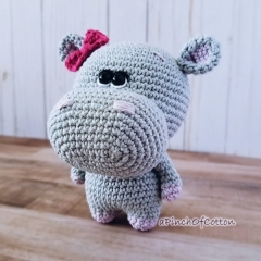 Hippo, Tiger & Zebra  amigurumi by apinchofcotton