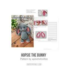Hopsie the Bunny  amigurumi pattern by apinchofcotton