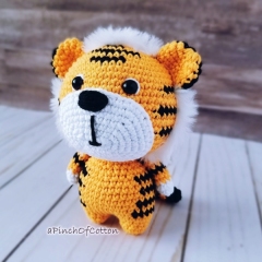 Leo the Tiger amigurumi pattern by apinchofcotton