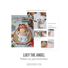 Lucy the Angel amigurumi pattern by apinchofcotton