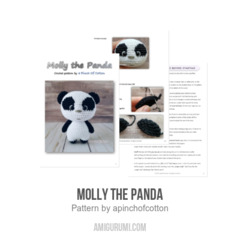 Molly the Panda amigurumi pattern by apinchofcotton
