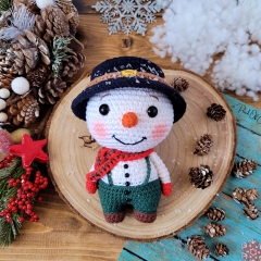 Snowman, Gingerbread & Angel  amigurumi by apinchofcotton