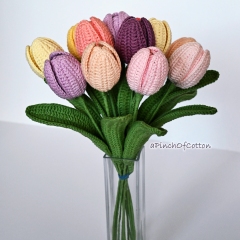 Tulips amigurumi pattern by apinchofcotton