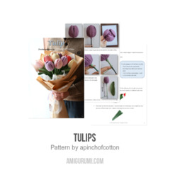 Tulips amigurumi pattern by apinchofcotton