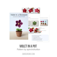 Violet in a pot  amigurumi pattern by apinchofcotton