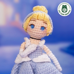 Cinderella mini doll amigurumi pattern by Co Tam Crafts