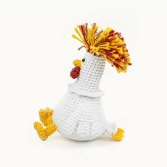 Crazy Chicken / Polish Chicken amigurumi pattern by The Loop Story