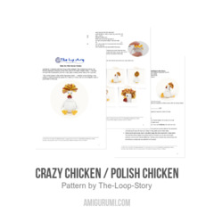 Crazy Chicken / Polish Chicken amigurumi pattern by The Loop Story