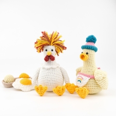 Crazy Chicken and Baby Duck  amigurumi pattern by The Loop Story