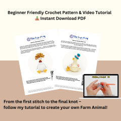 Crazy Chicken and Baby Duck  amigurumi pattern by The Loop Story