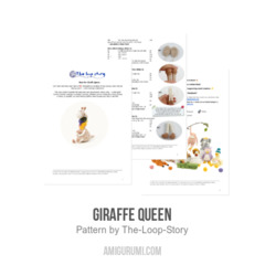 Giraffe Queen amigurumi pattern by The Loop Story