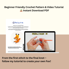Hooded Fox amigurumi pattern by The Loop Story