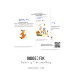 Hooded Fox amigurumi pattern by The Loop Story