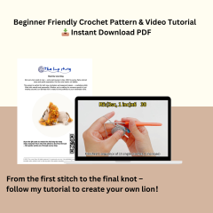Lion King amigurumi pattern by The Loop Story