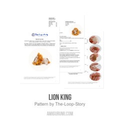 Lion King amigurumi pattern by The Loop Story