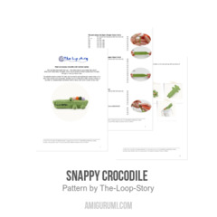 Snappy Crocodile  amigurumi pattern by The Loop Story